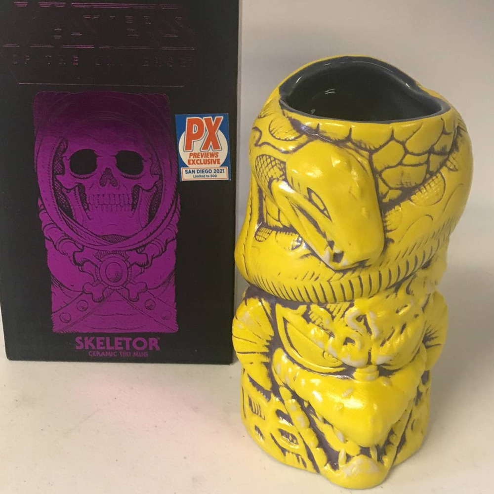 Geeki Tiki Masters of The Universe Bone Yellow Skeletor Mug- 2021 SDCC E… - Picture 4 of 6